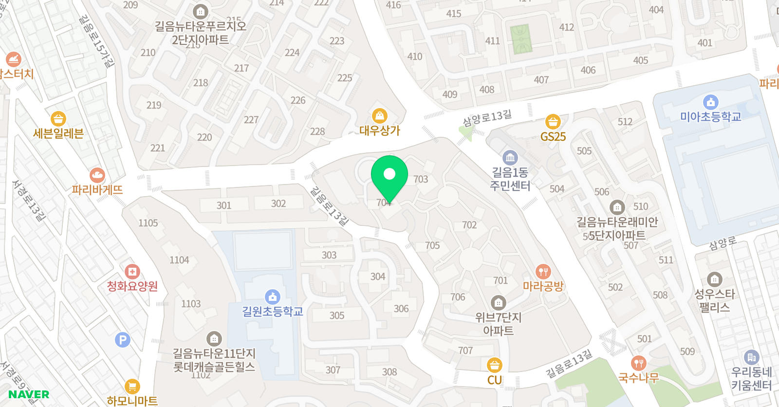 아소비 서울 길음두산위브점 위치