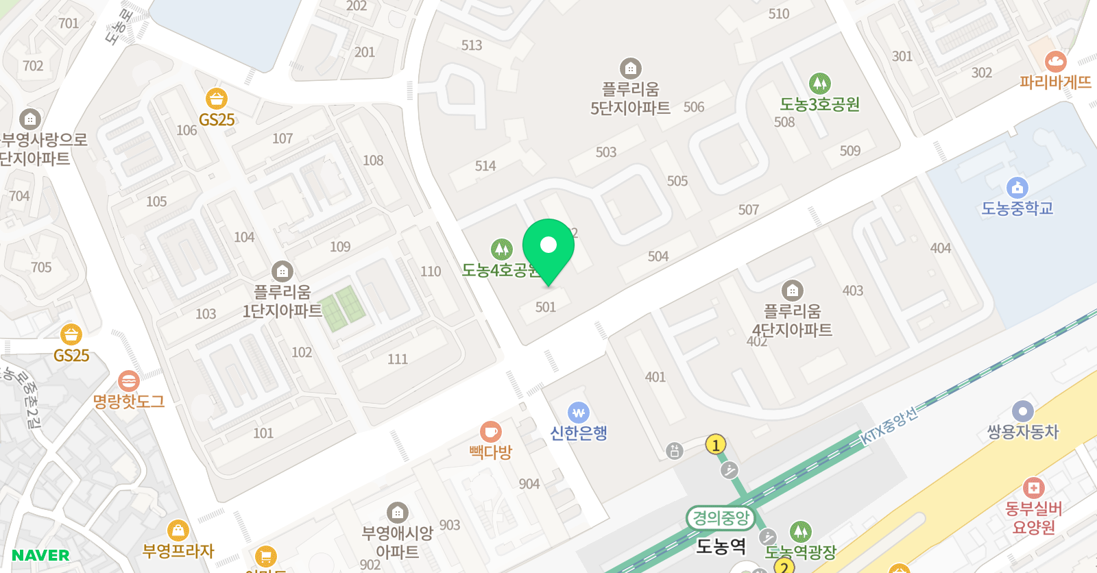 다산 클라이 영어 위치