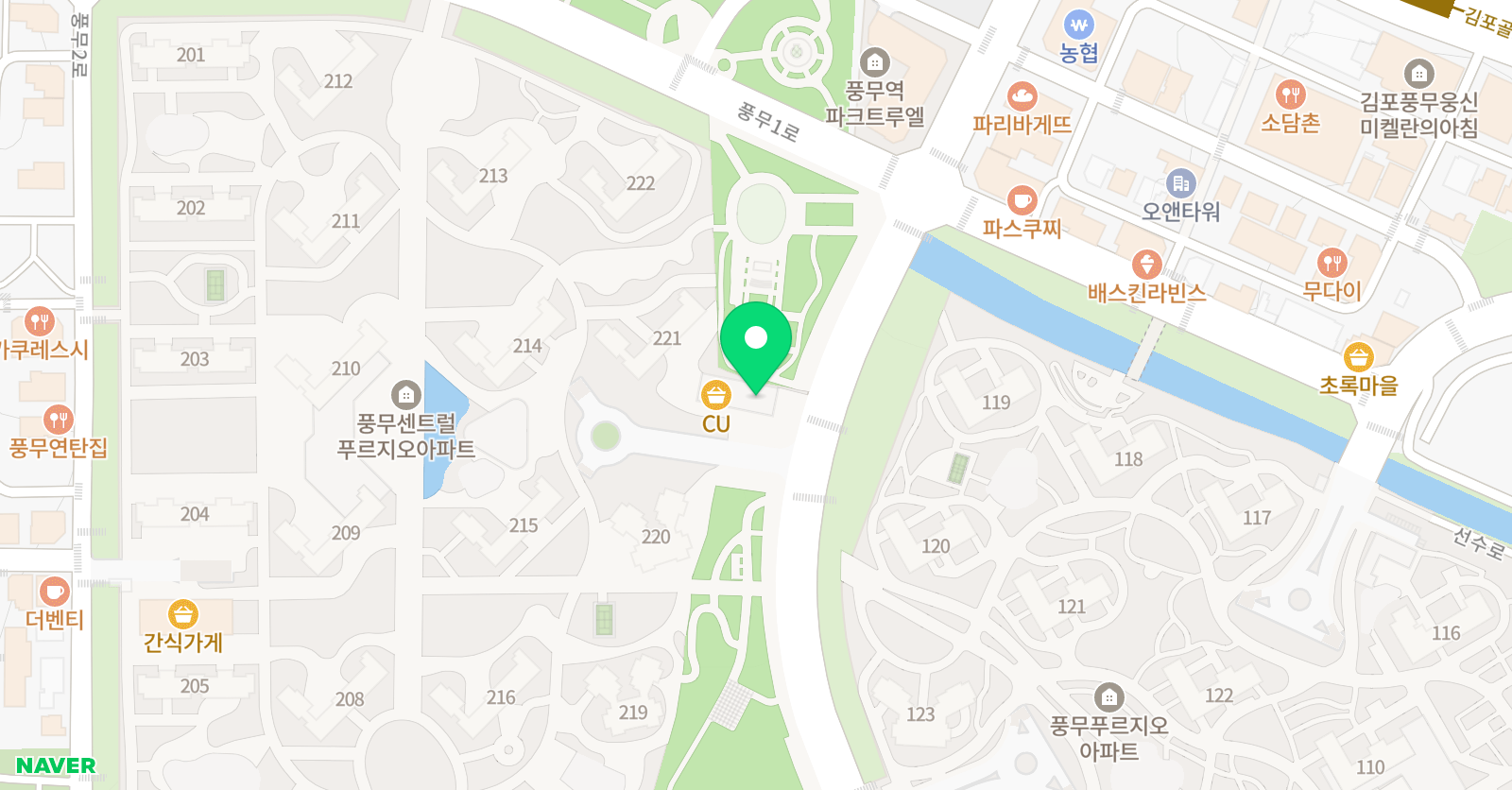 윤선생 우리집앞영어교실 풍무푸르지오캠퍼스 위치