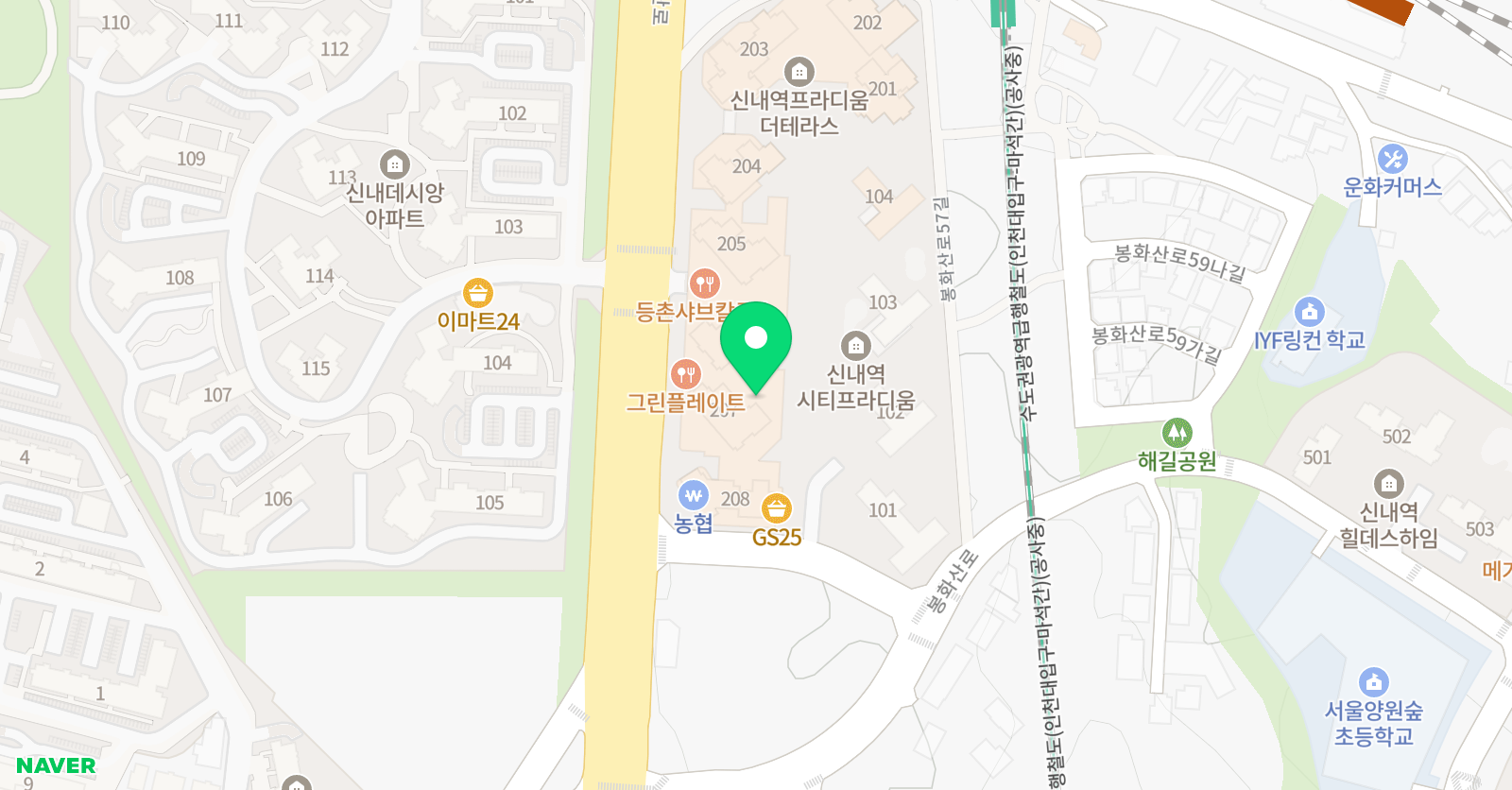 S&G 무용학원 위치