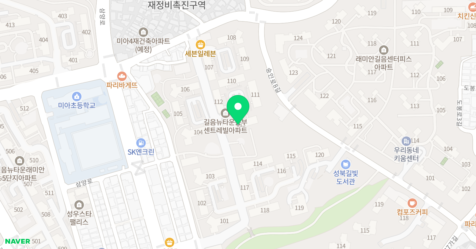 스마트해법수학 길음동부센트레빌점 위치