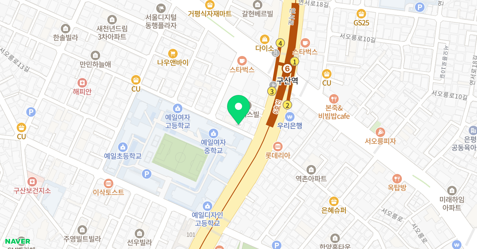 이쌤 영수학원 위치