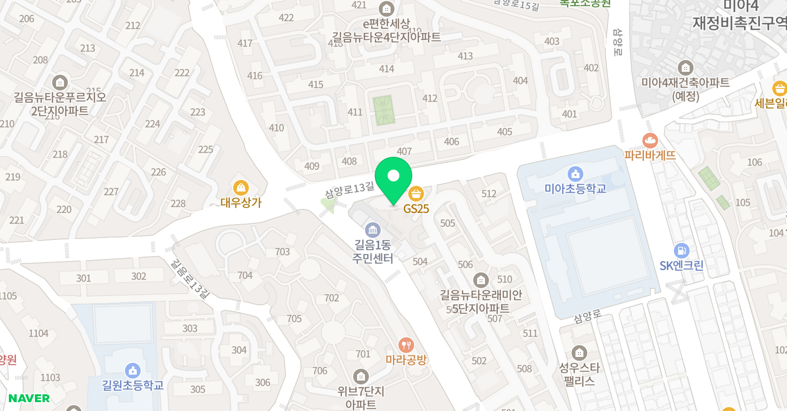 길음 스즈키바이올린첼로음악학원 위치