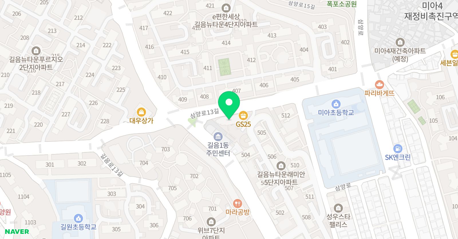 씨앤에이 논술 길음점 위치