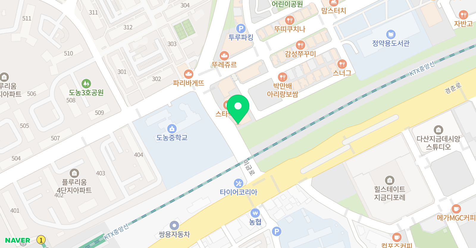 고수 수학학원 다산SKY본원 위치