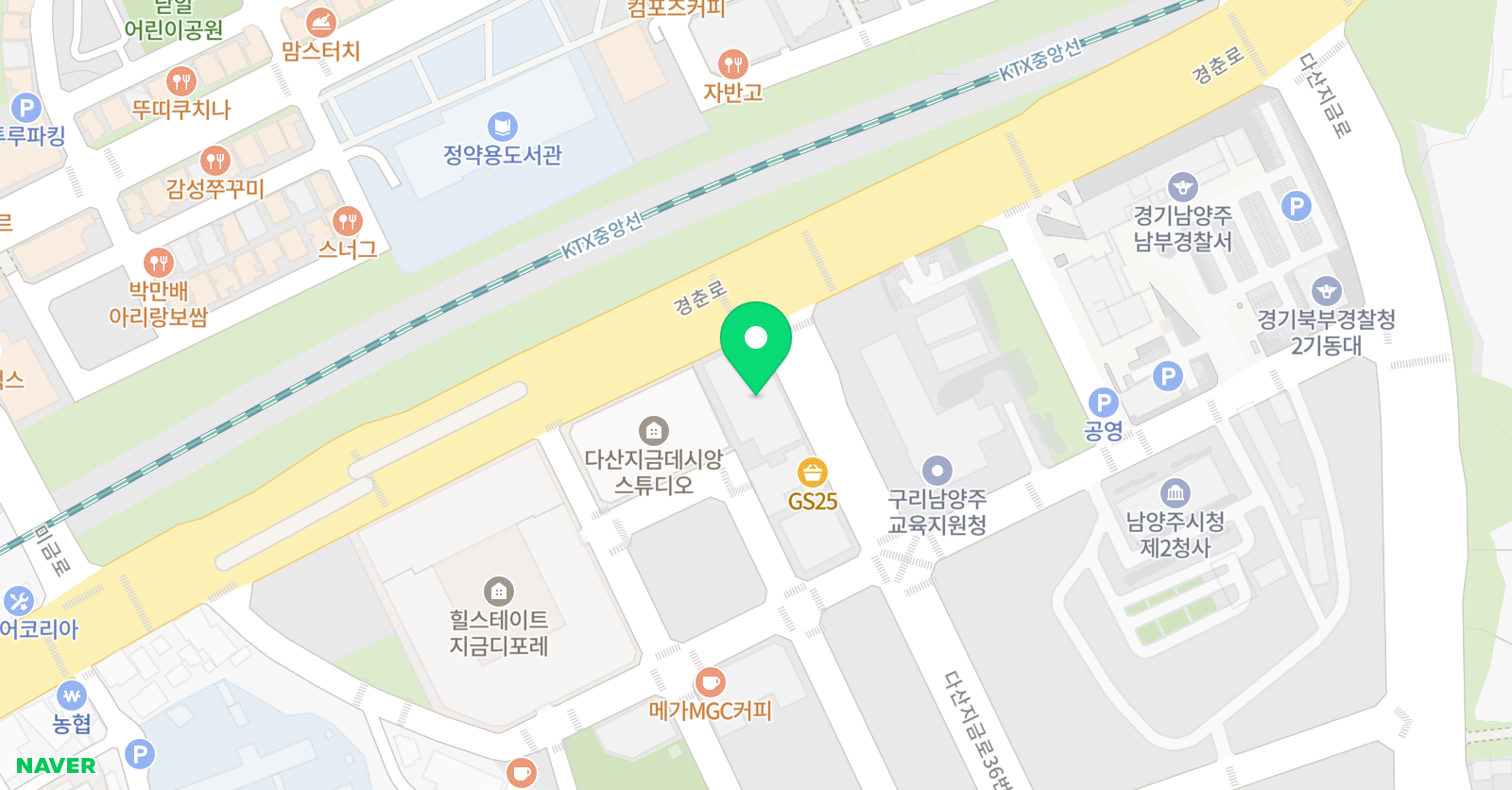다산큐이엠 학원 위치