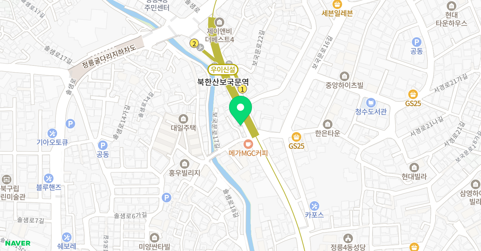매쓰홀릭 1등급 학원 위치