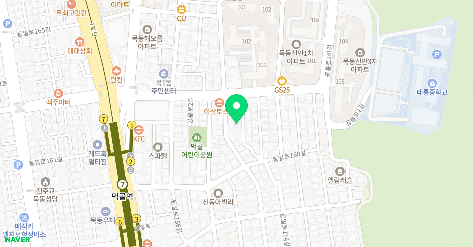 뮤엠 영어 묵동캠퍼스 위치