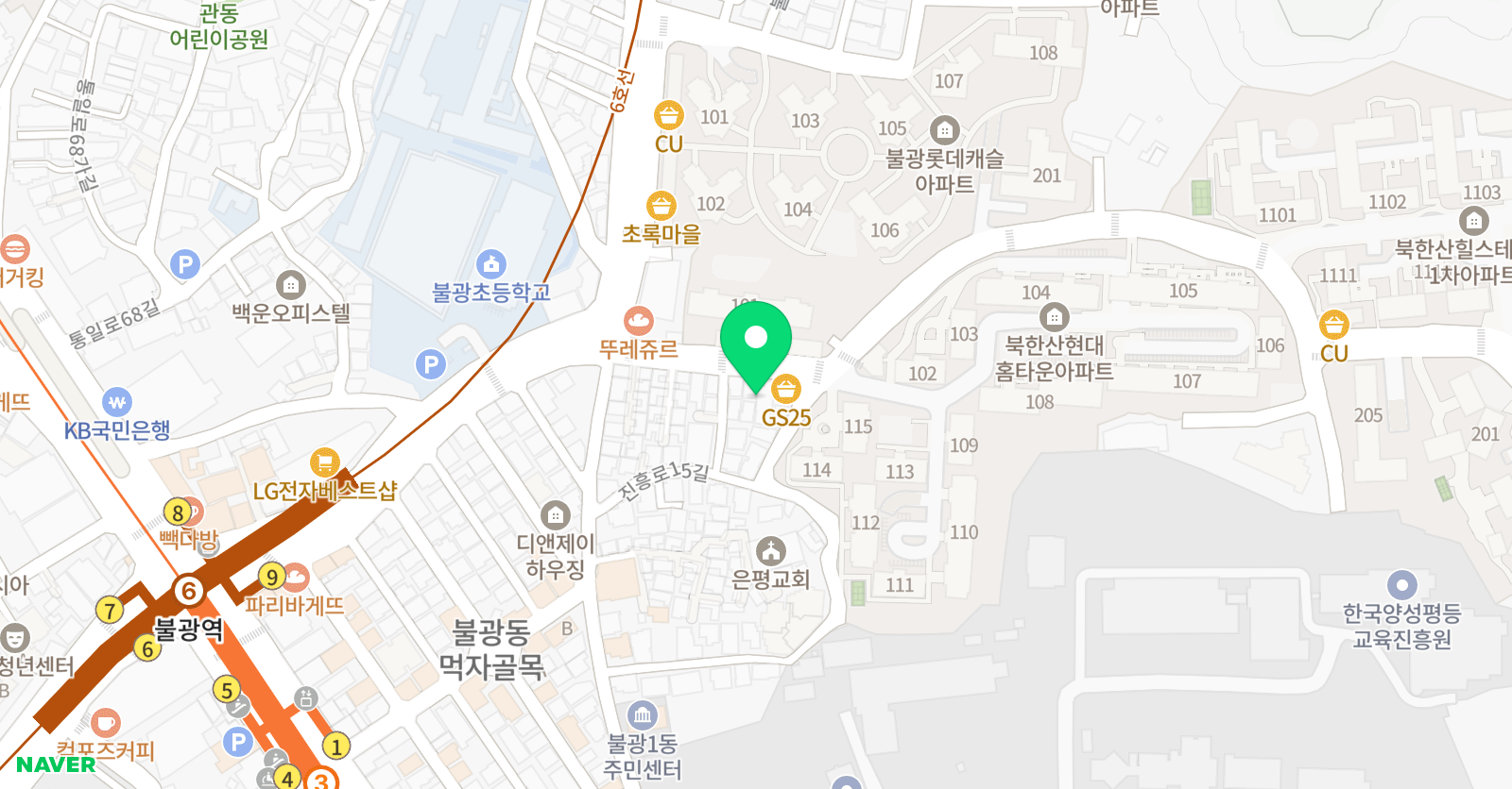 초홍 미술아뜰리에 위치