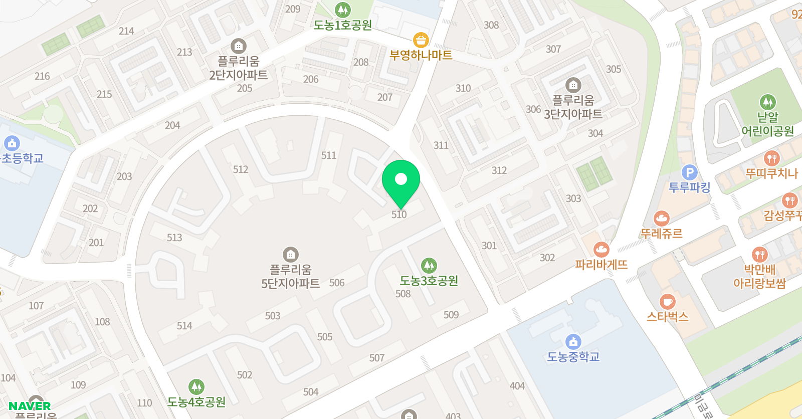 스마트해법 수학 다산부영5단지점 위치