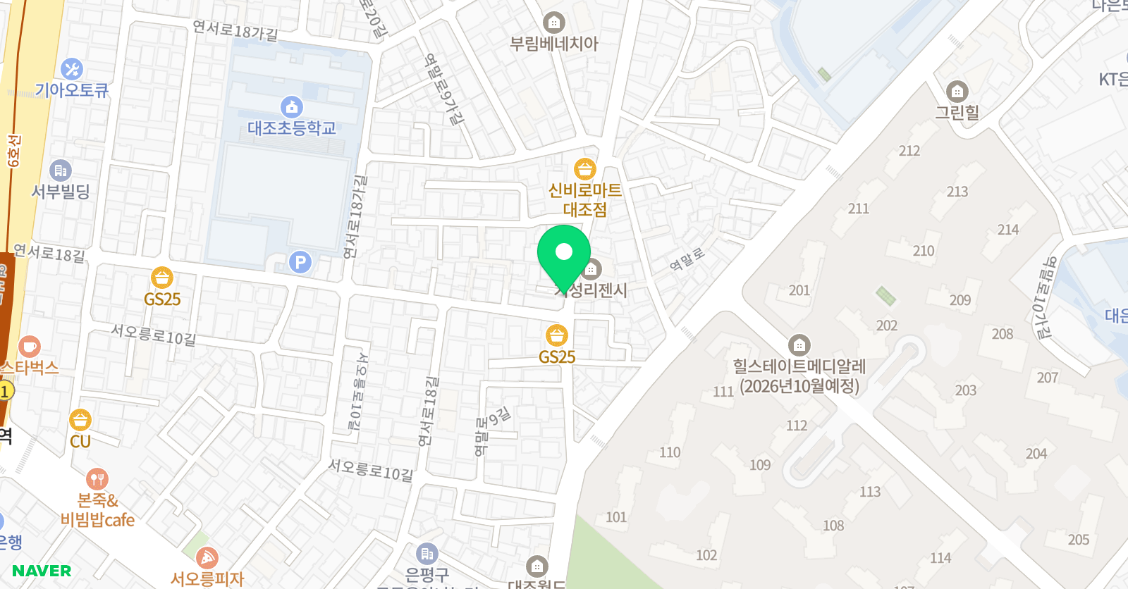 뮤엠 영어 대조초캠퍼스 위치