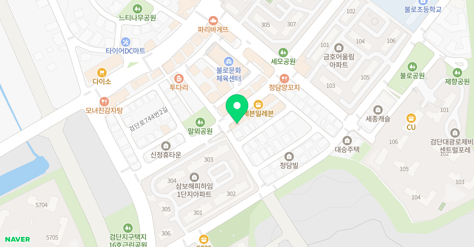 폴라리스 영수학원 로제타스톤 영어학원 위치