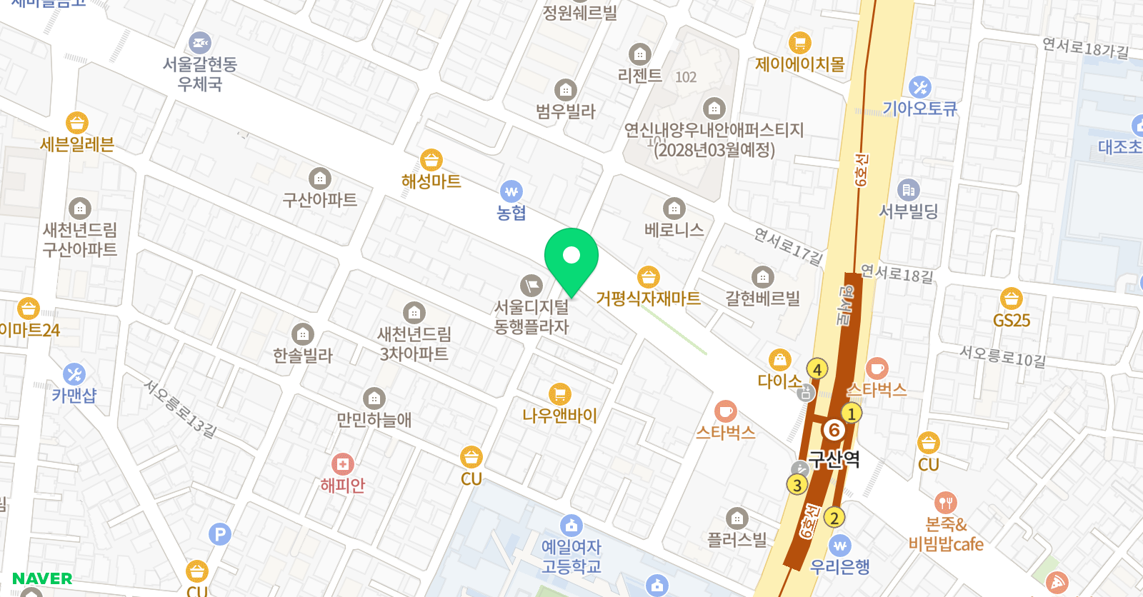 초코 수학 위치