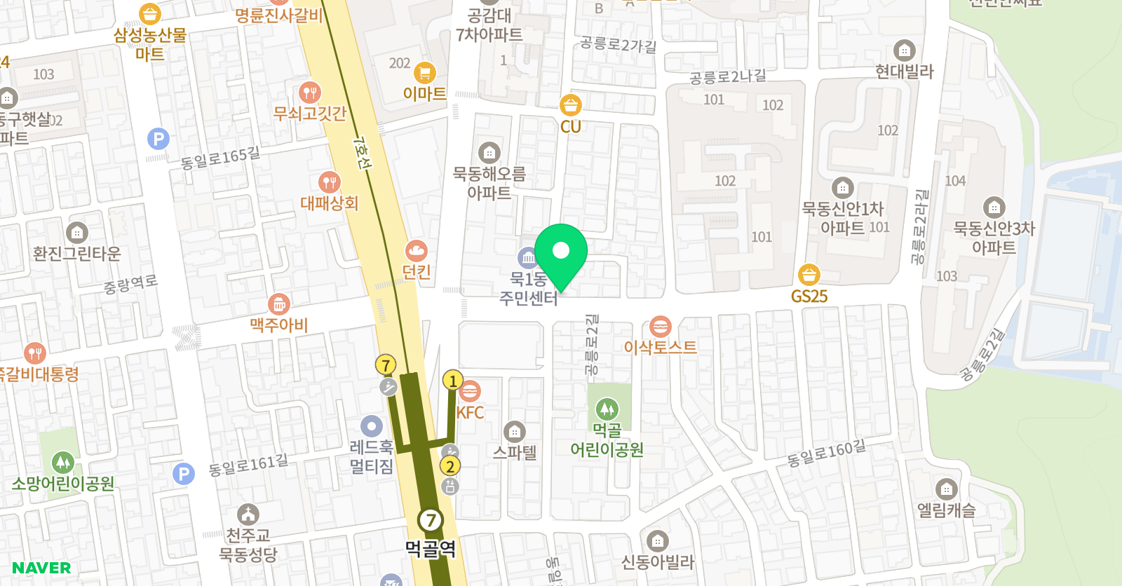 아이작2관 학원 위치