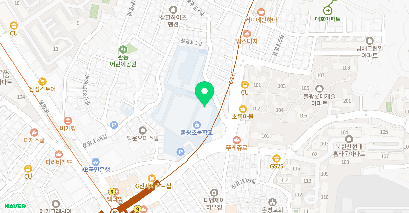 불광스포렉스 위치