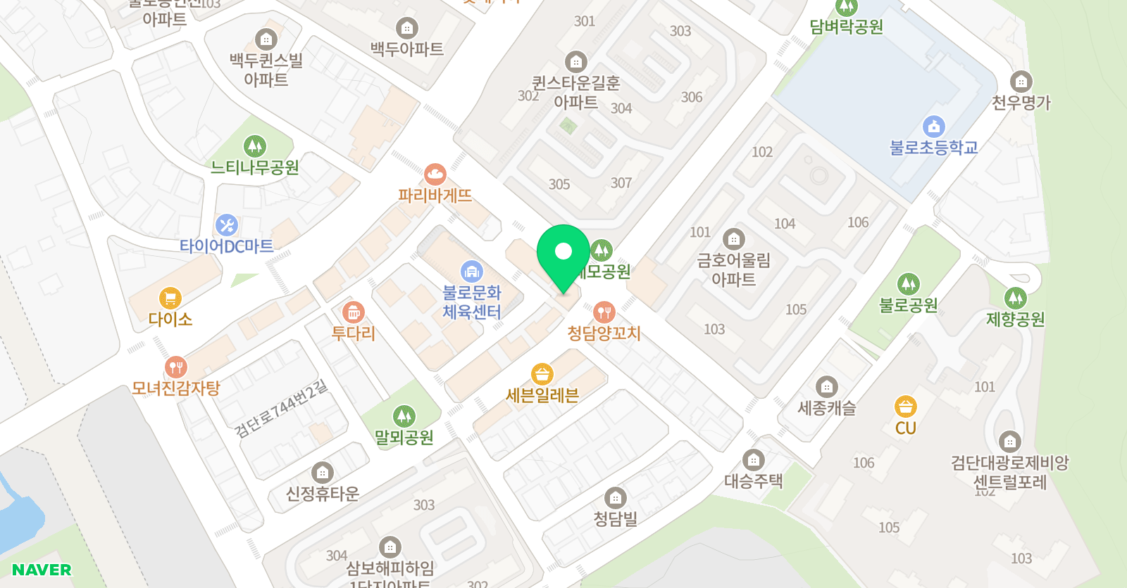 용 수학 위치