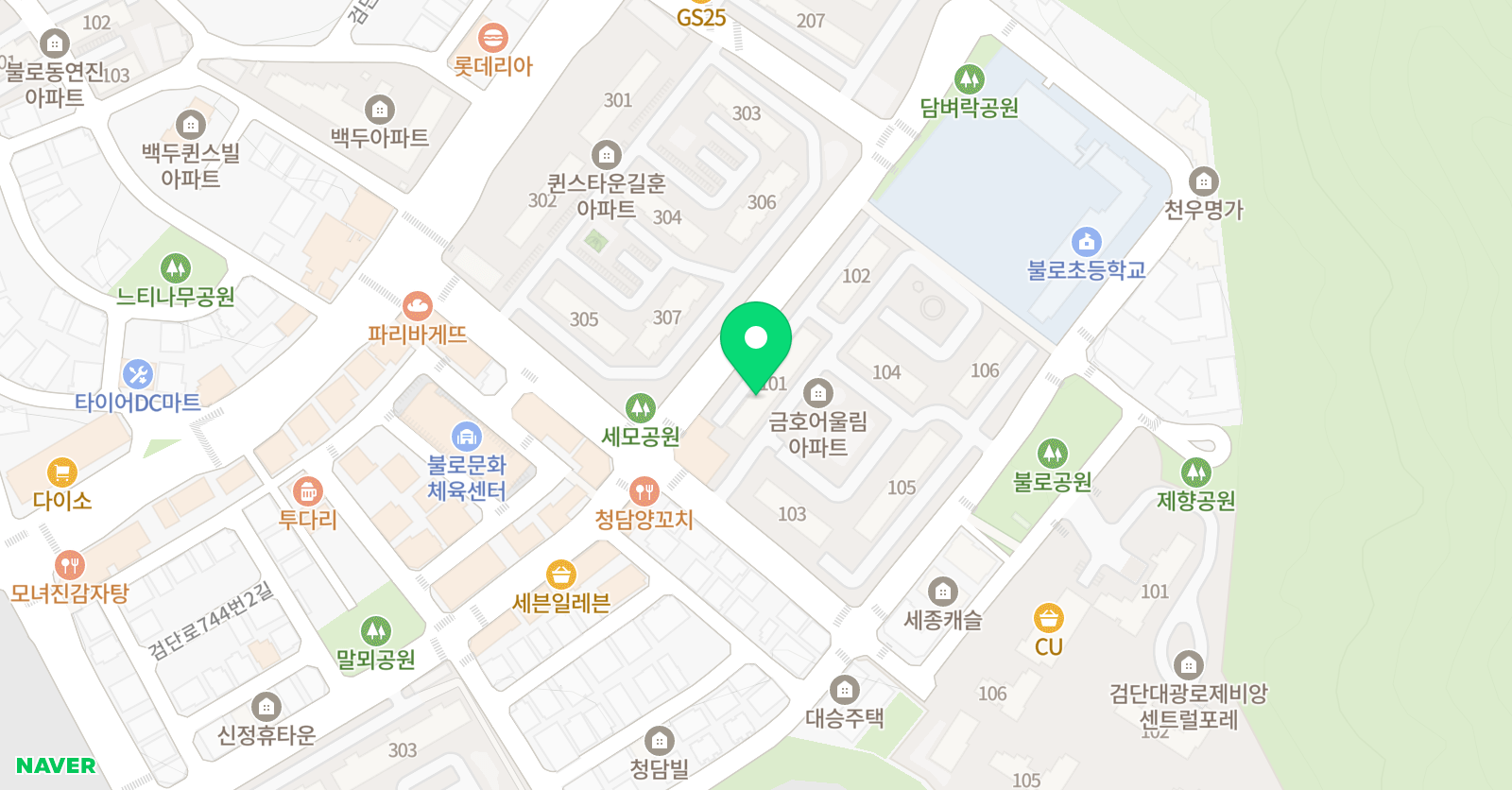 기탄 사고력교실 검단아라 학원 위치