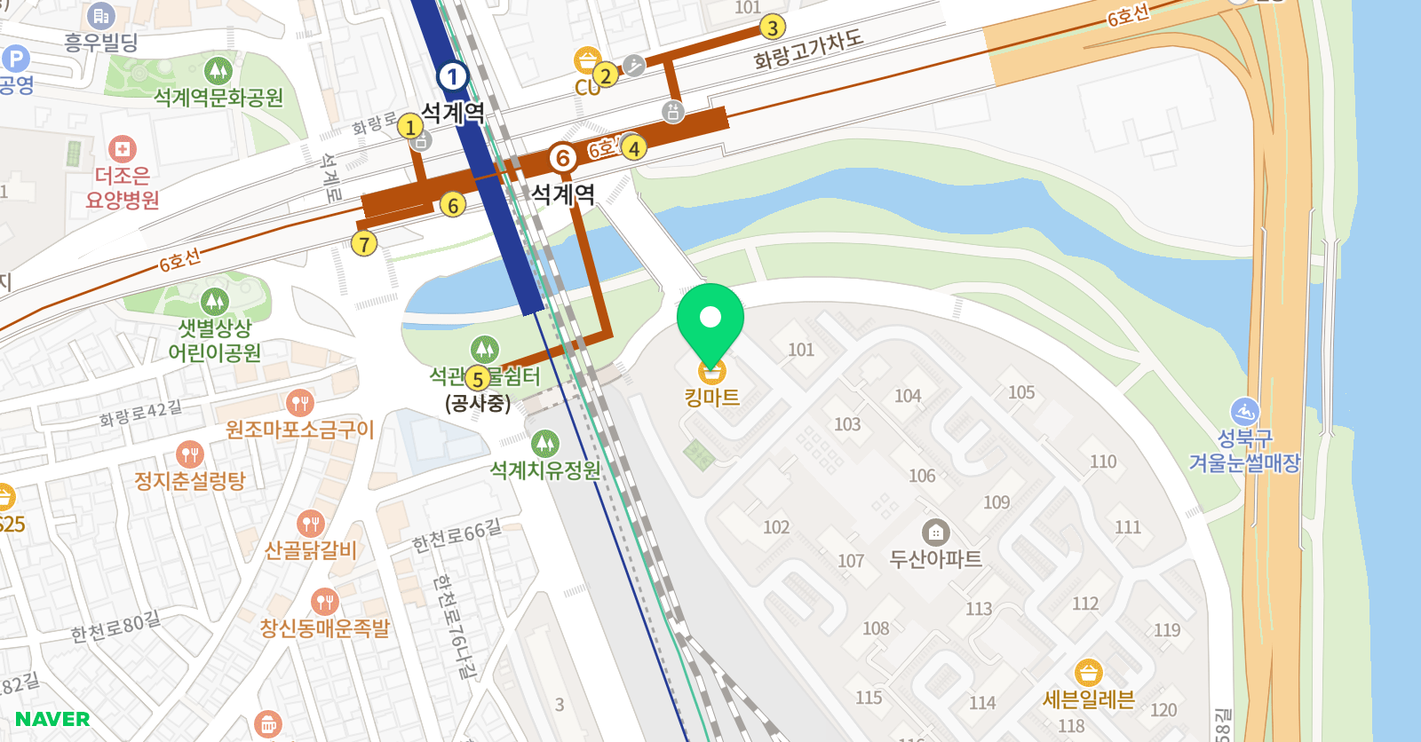 링키영어 석관두산위브점 위치