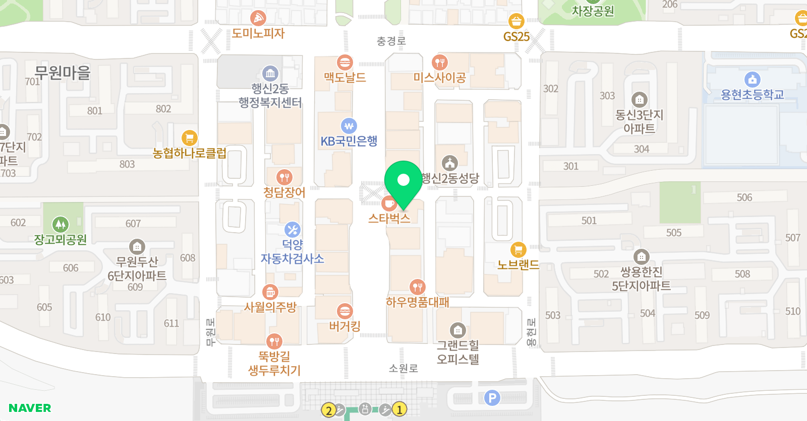 파이비케이 학원 위치
