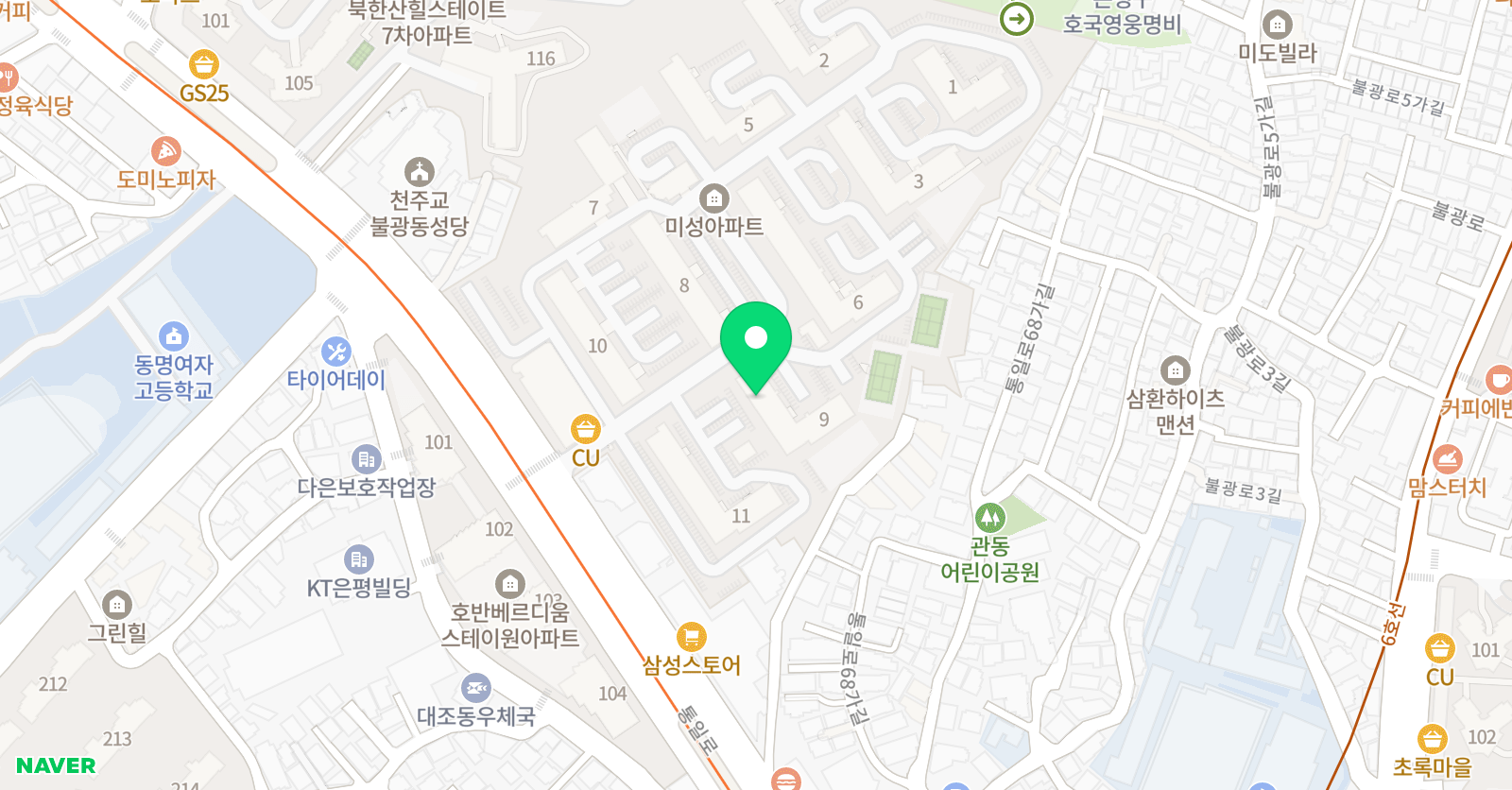 켈리스리딩 영어학원 위치