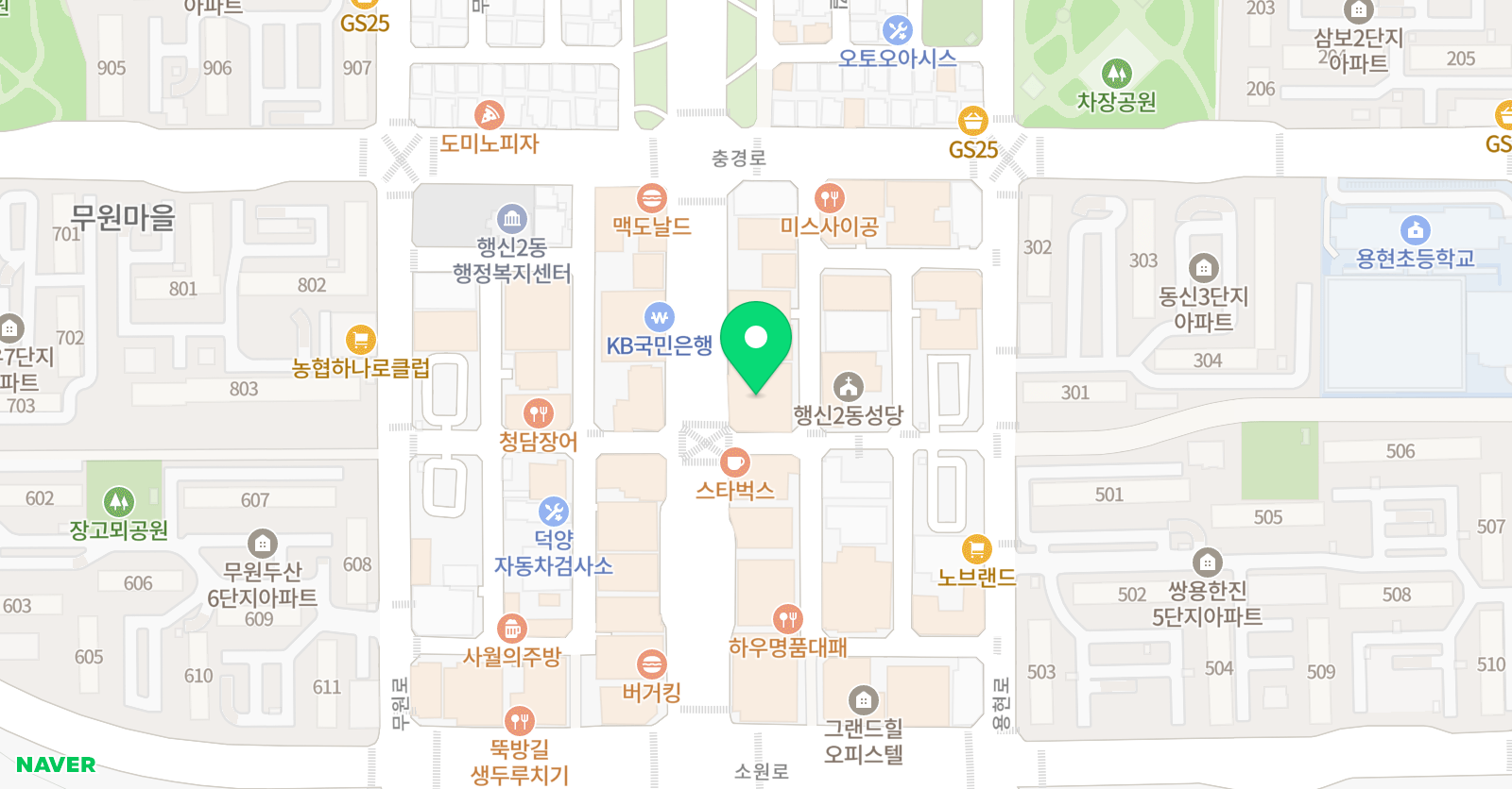 YT 어학원 고양행신캠퍼스 위치