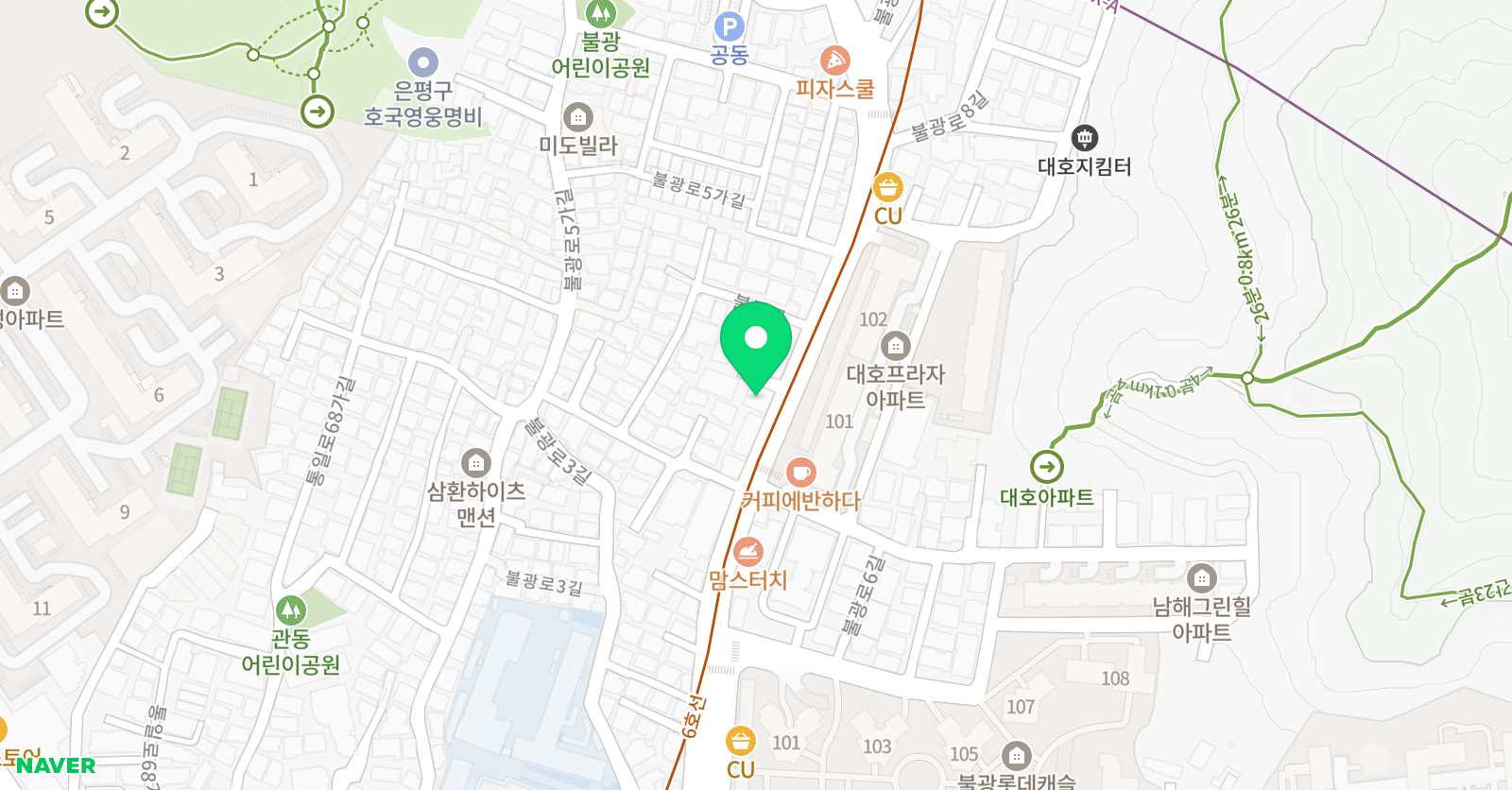 에이플러스 학원 위치