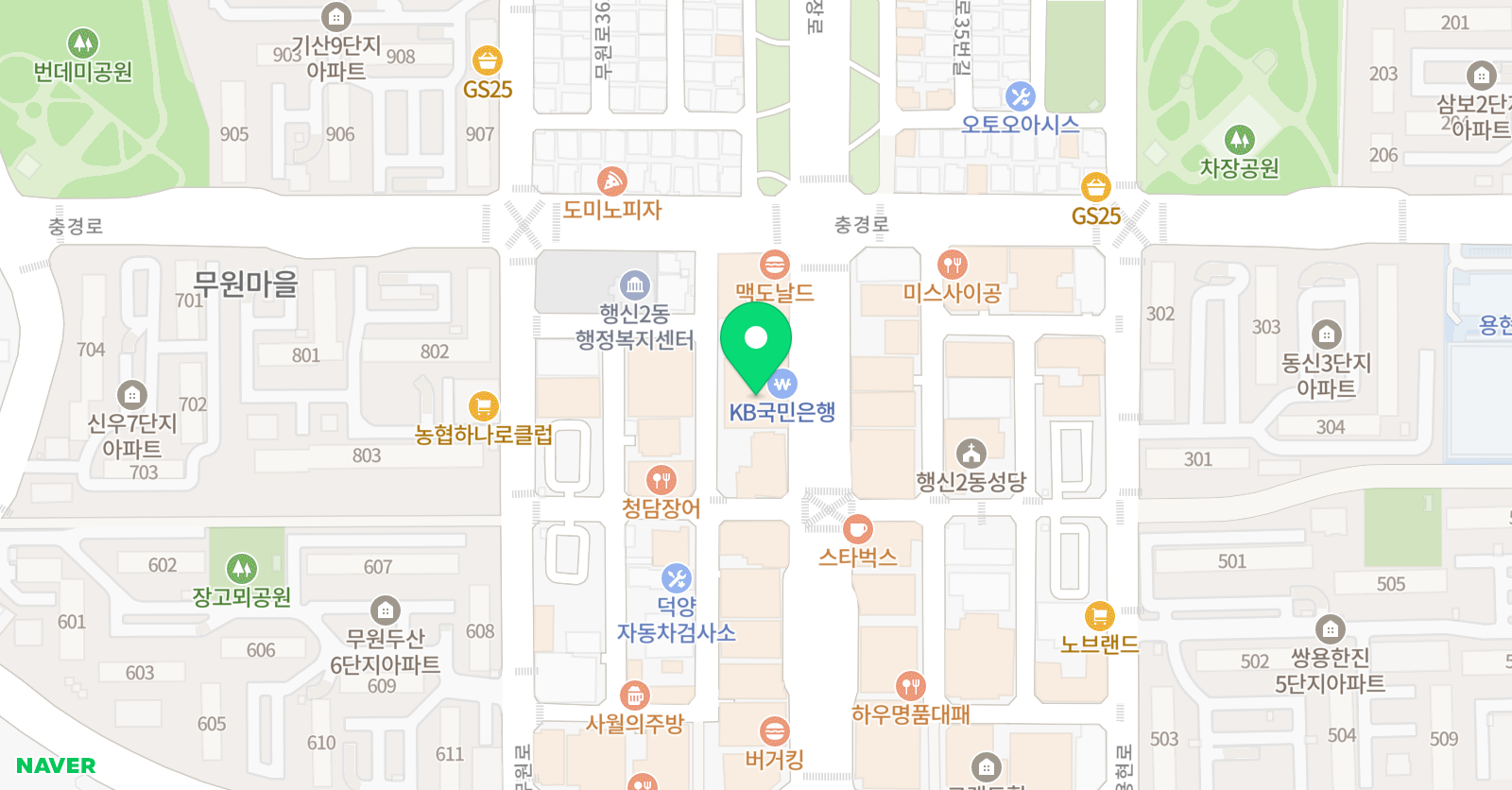 인재의창 덕양 학원 위치