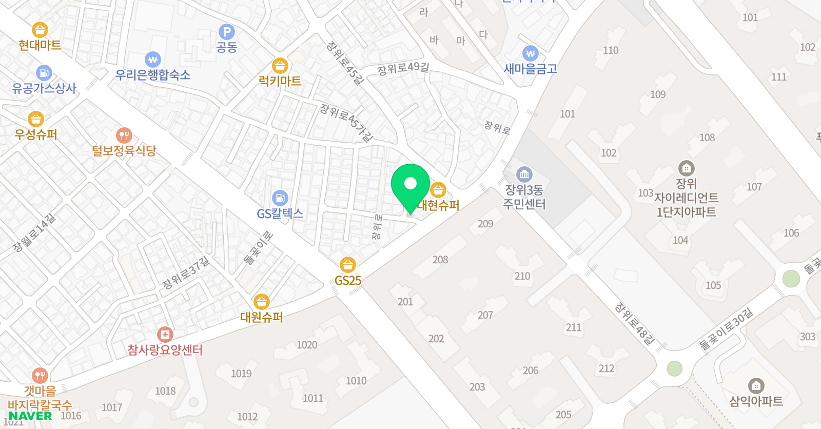 유니팝 학원 장위센터 위치