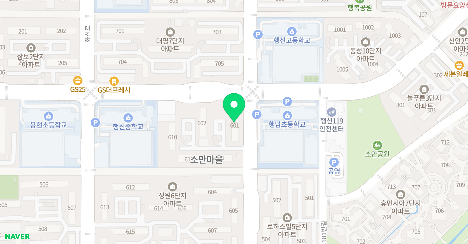 기탄 사고력교실 소만6단지1교실 위치
