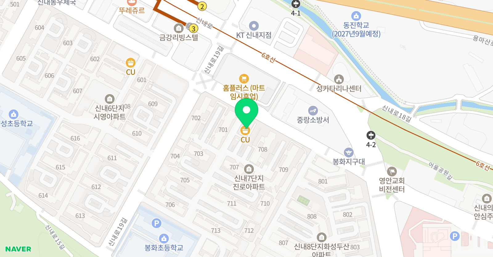 몽키즈클라이밍 신내점 위치
