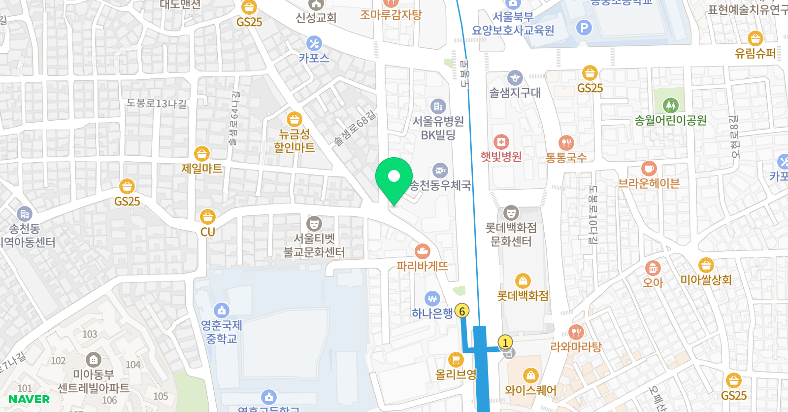 리얼리티세븐 댄스학원 위치