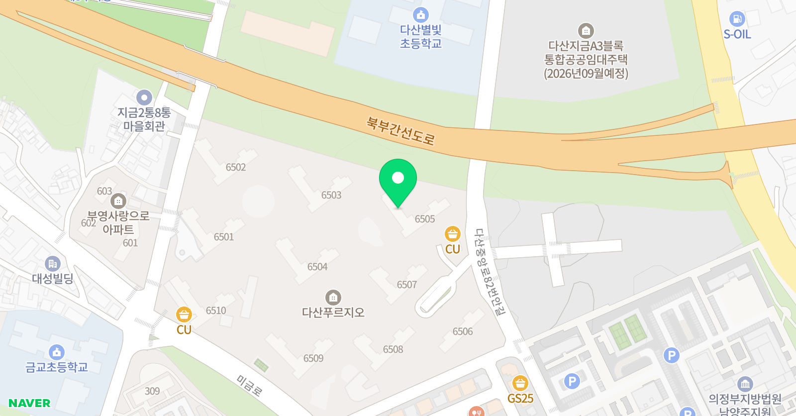 해법 독서논술 다산자연앤푸르지오교실 위치