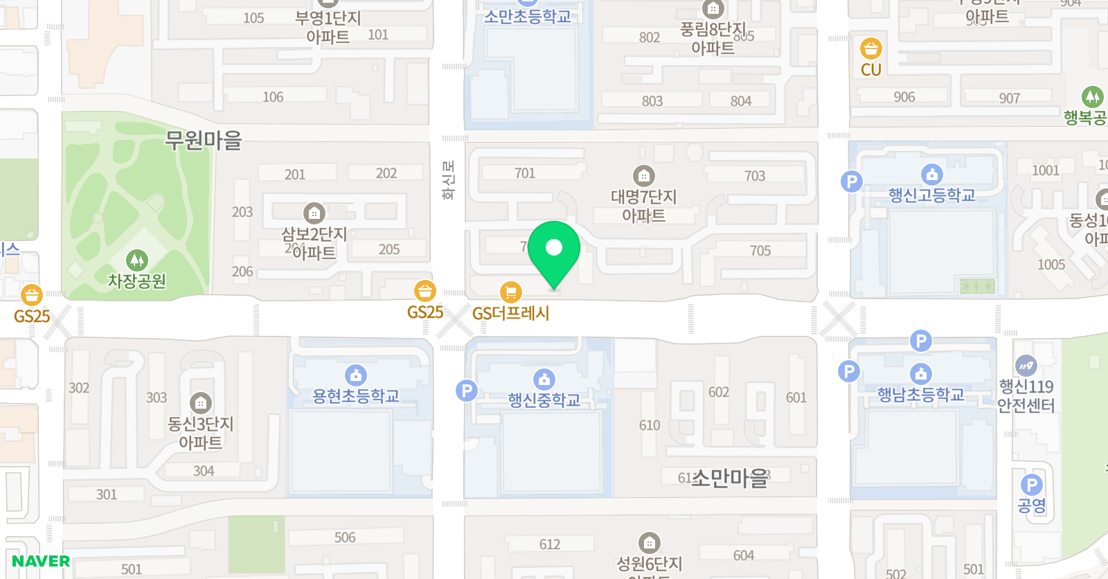 예쁜소리 피아노 위치