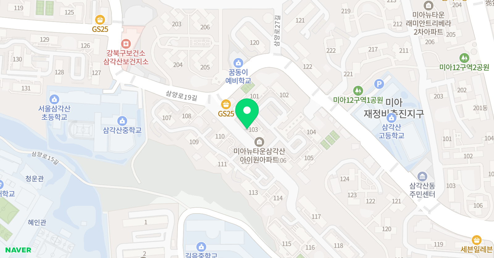링키영어 삼각산아이원 위치