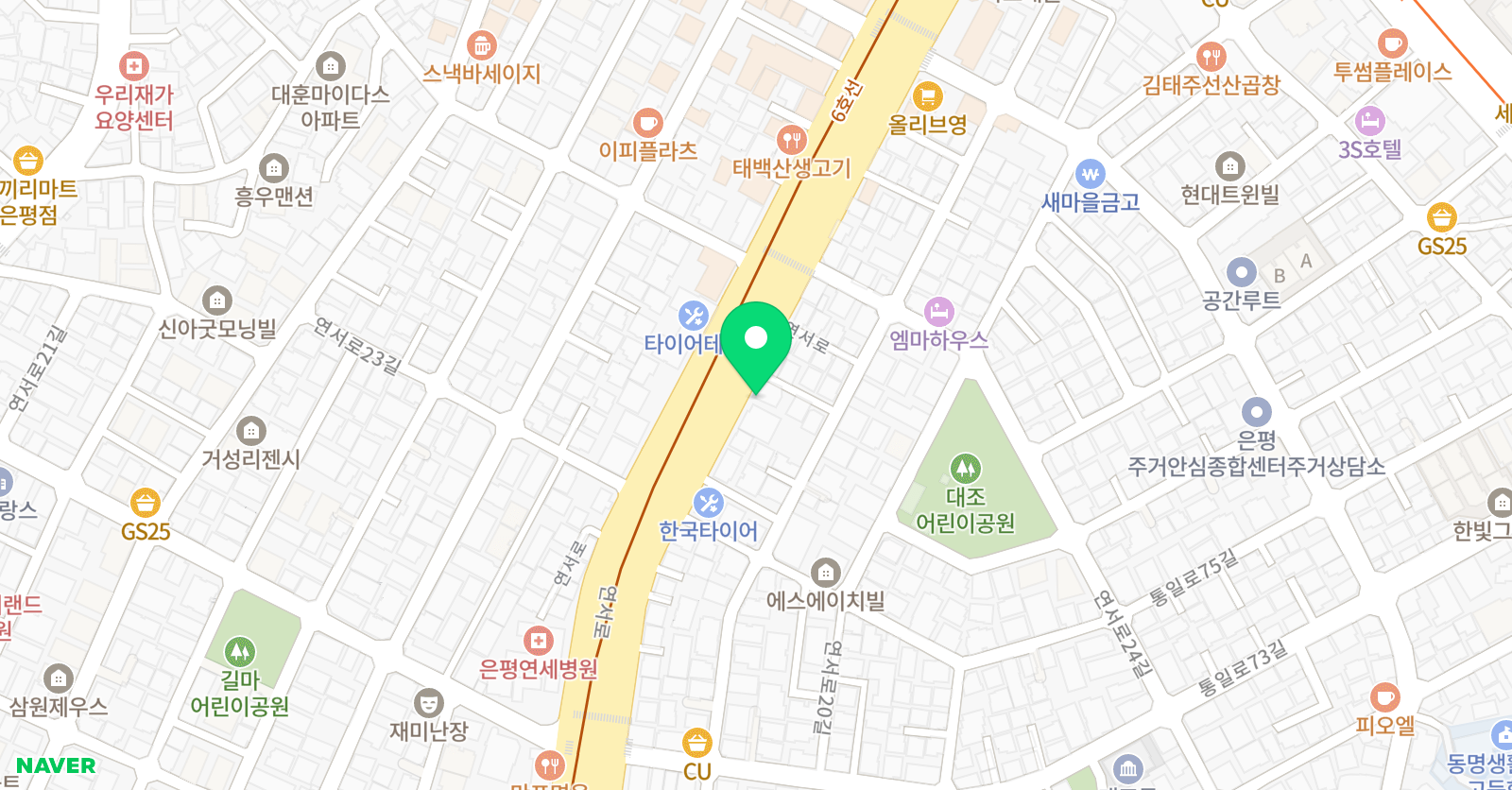 은평 하얀세상 미술학원 위치