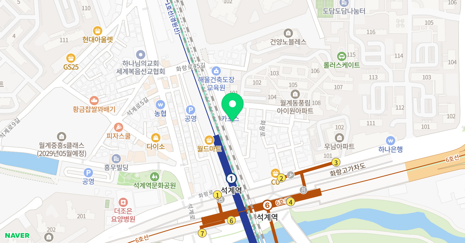 SJ 댄스스튜디오 위치