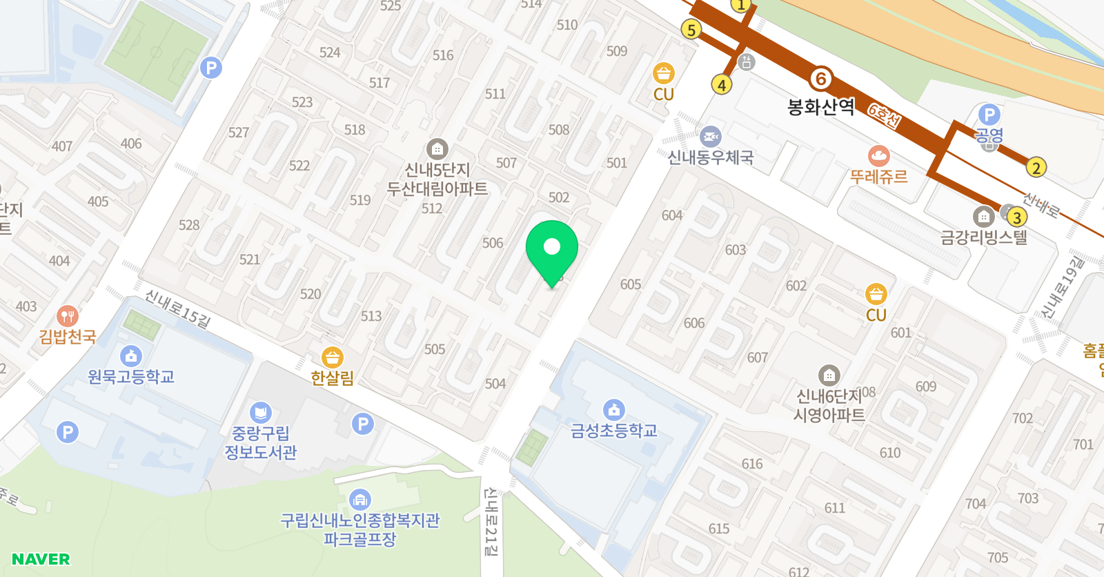 플라톤아카데미 신내교실 위치