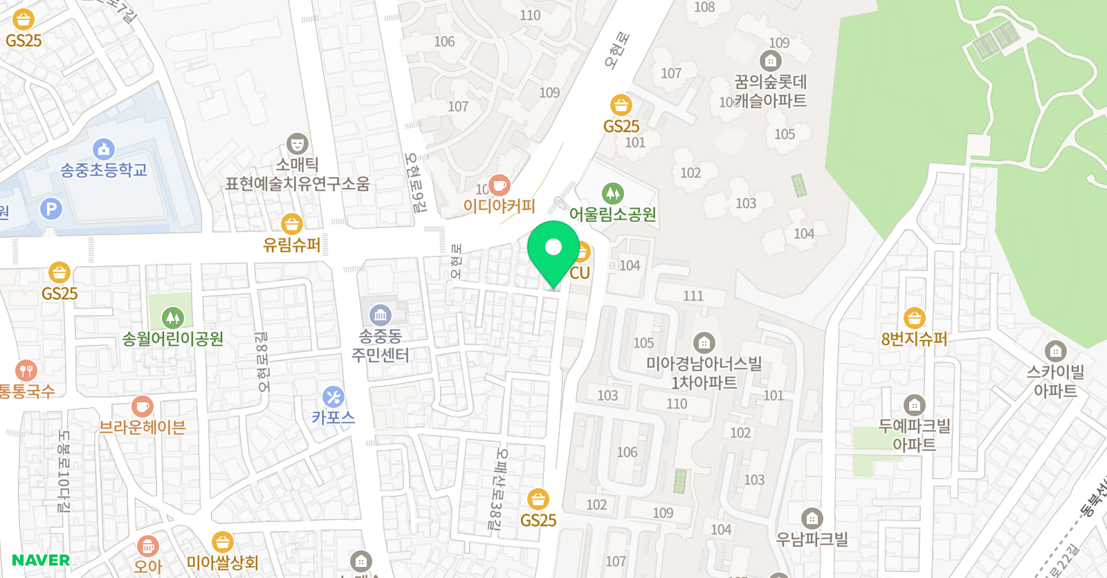 한우리 독서토론논술 강북꿈의숲논술교습소 위치