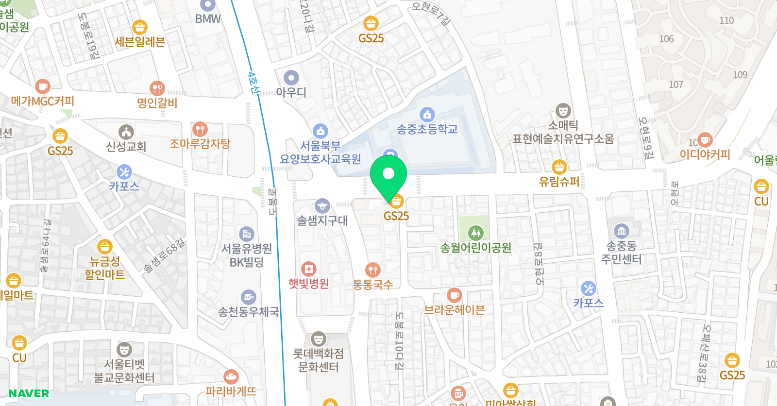 로얄발레앤핏 위치