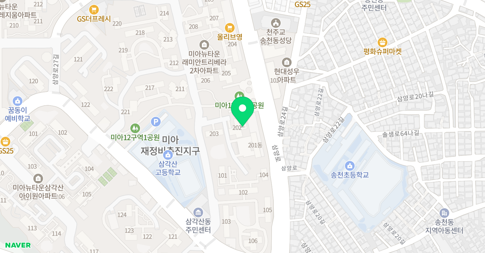 멜로디앤북스 어학원 위치