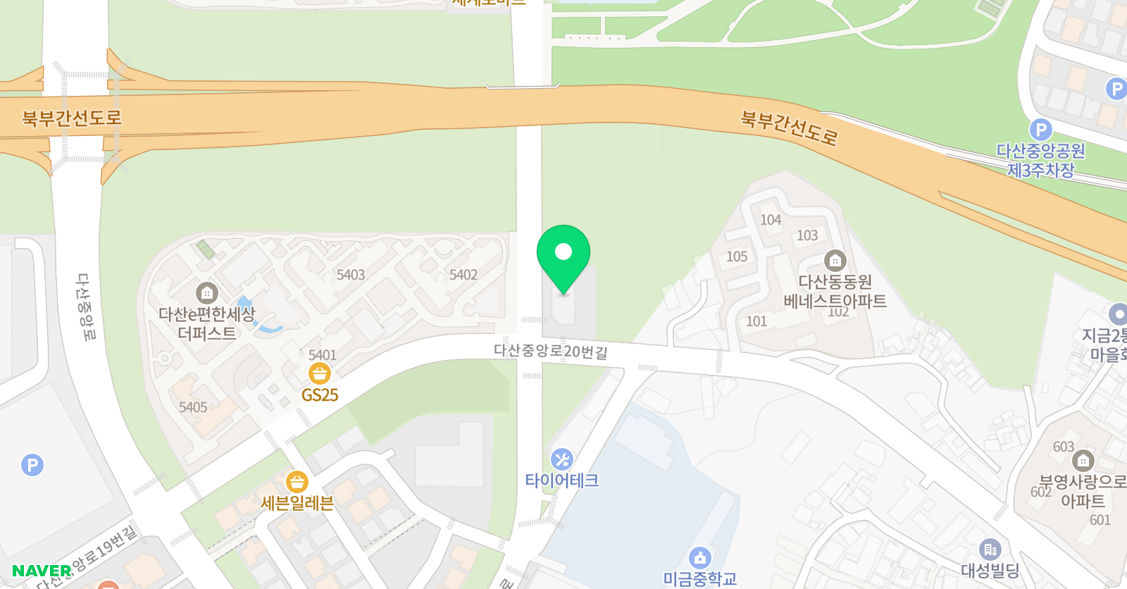 최선 어학원 CREO 다산캠퍼스 위치