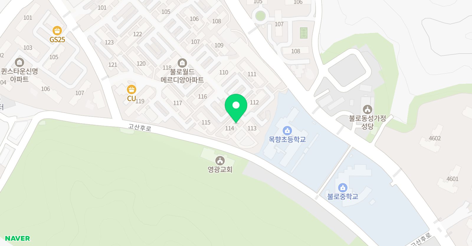 크리아트 인천서구월드원 위치