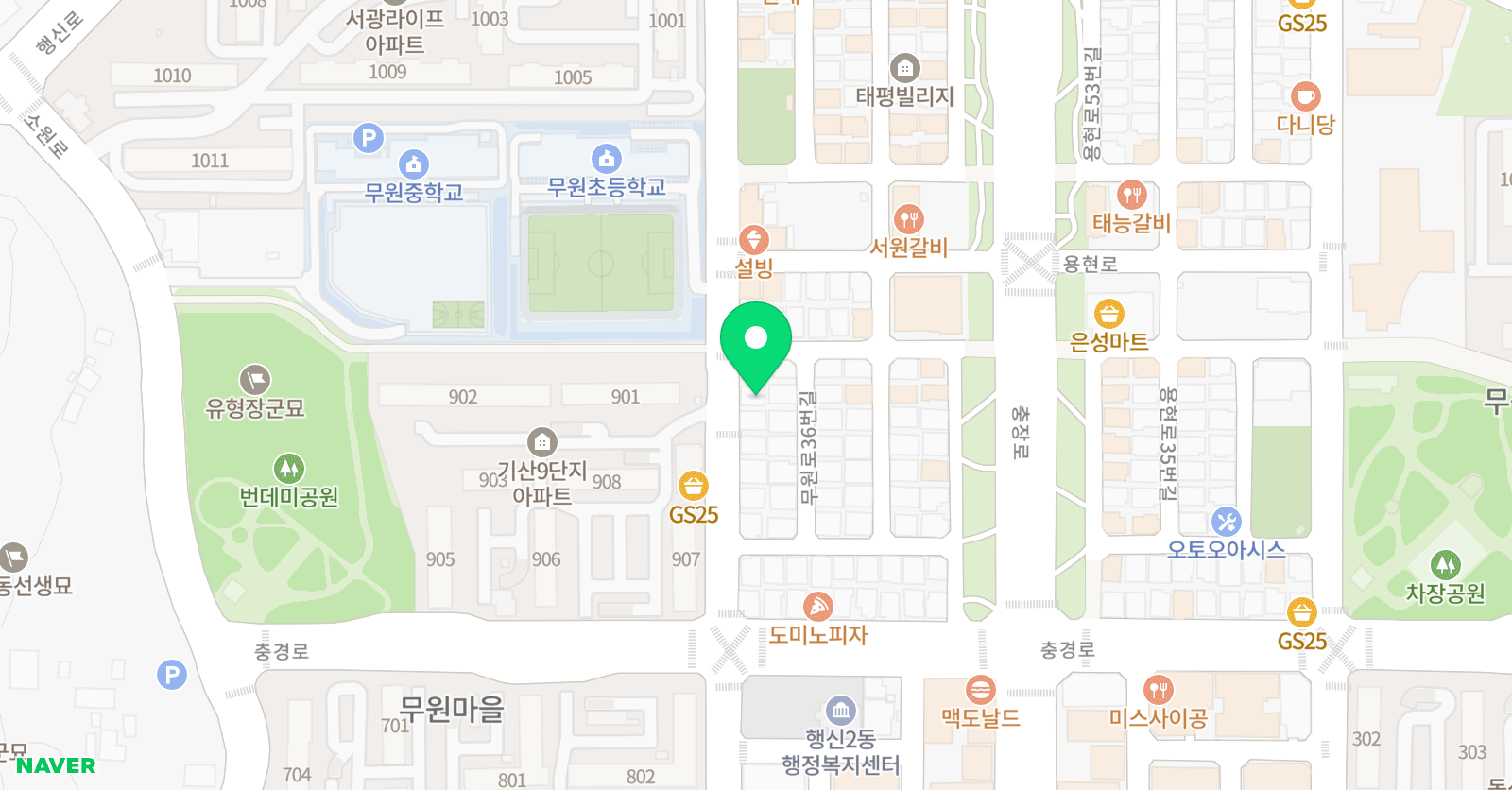 푸르넷 공부방 무원 공부방 위치