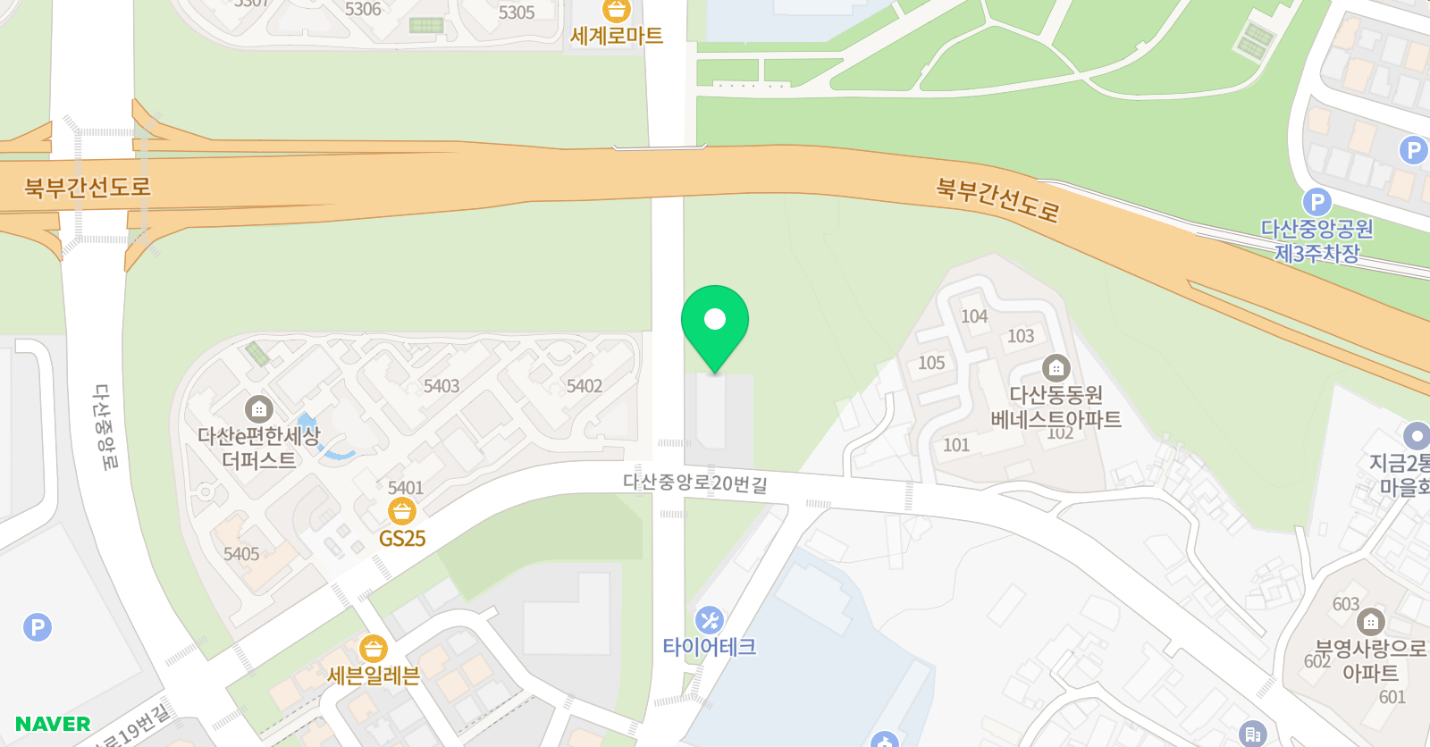 DYB최선어학원 구리남양주캠퍼스 위치