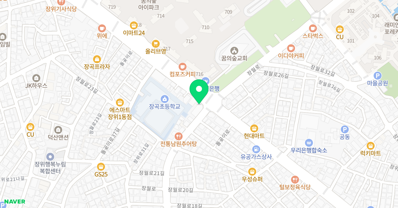 개구리 수학학원 위치