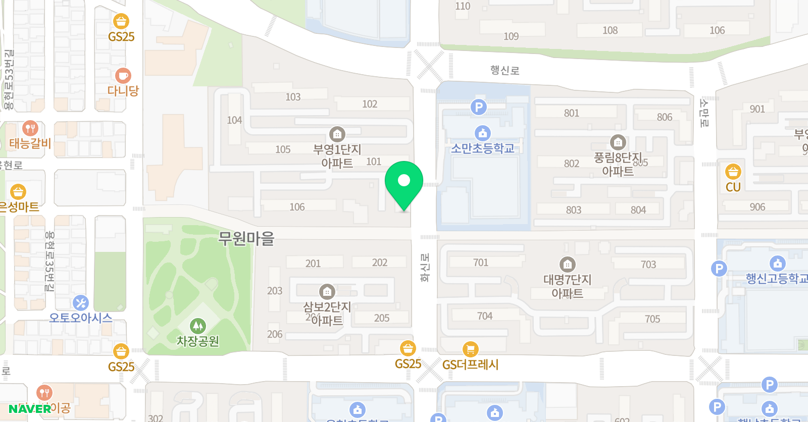 홍익 무지개미술 위치