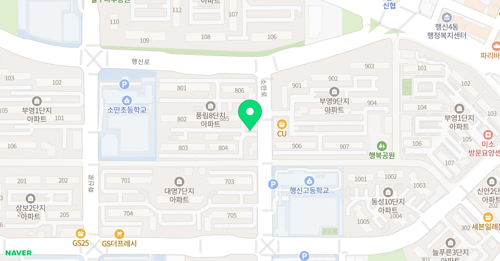 윤선생 우리집앞 영어교실 행신소만교습소 위치
