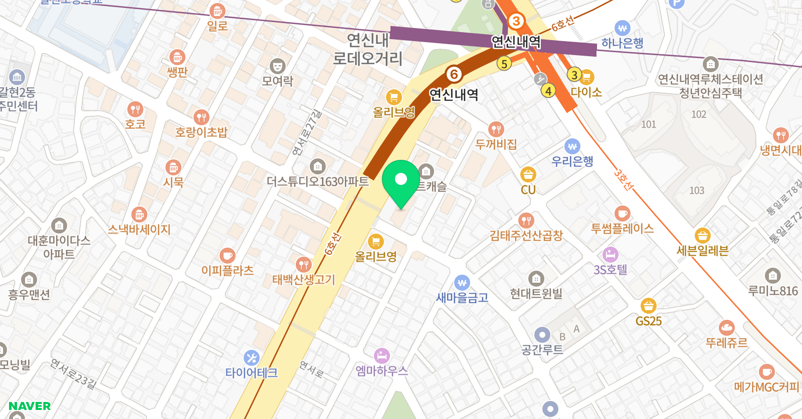 듀벅실용음악학원 은평구 연신내 위치