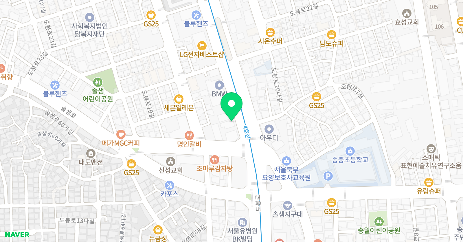 강일 학원 위치