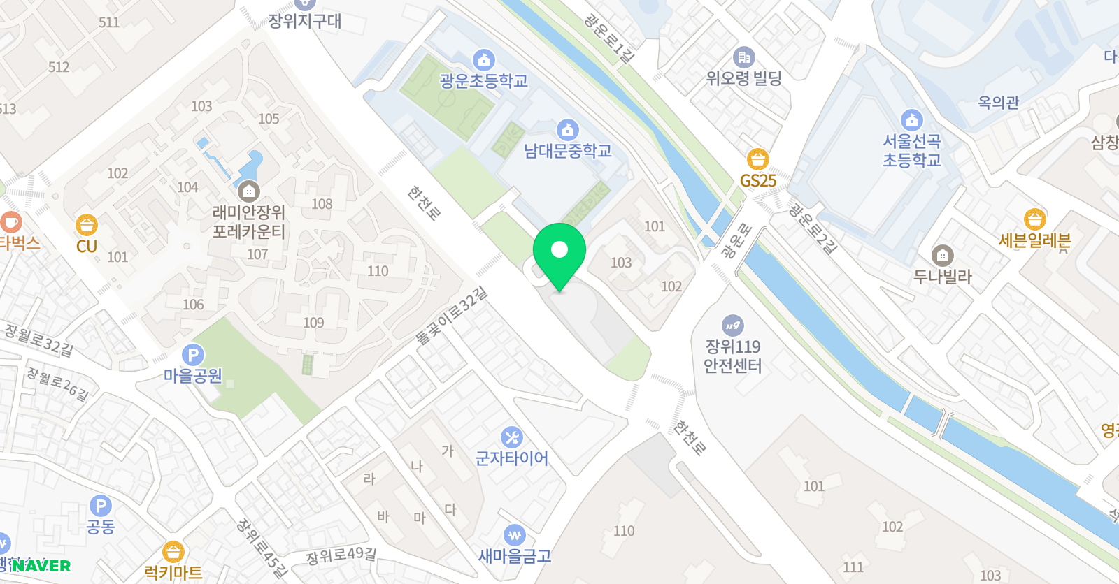 시립성북청소년센터 위치